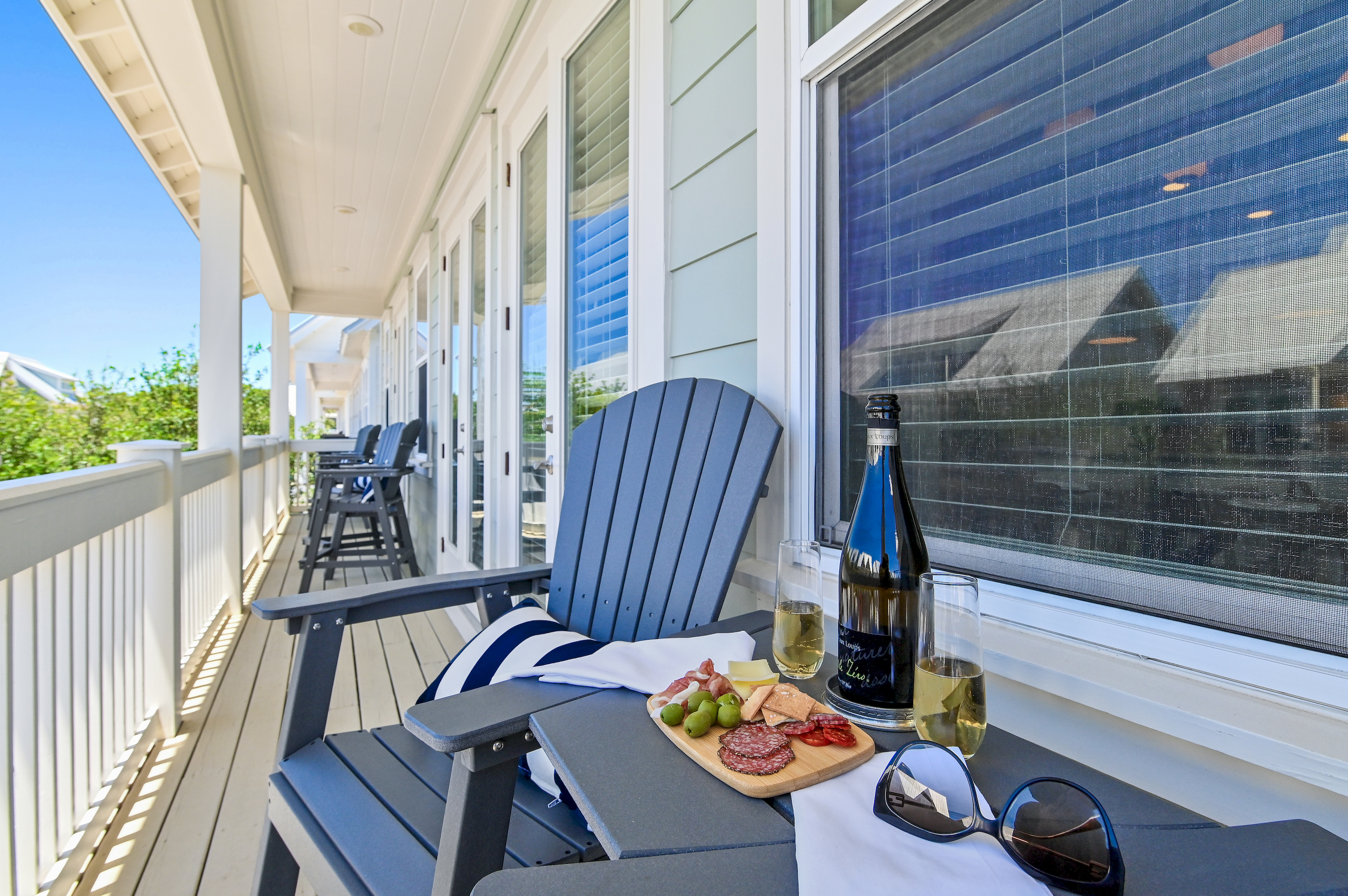 Down the long porch